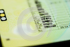 Driving licence categories