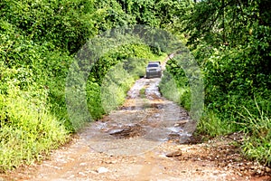 Driving Off-Road on Remote Dirt Road