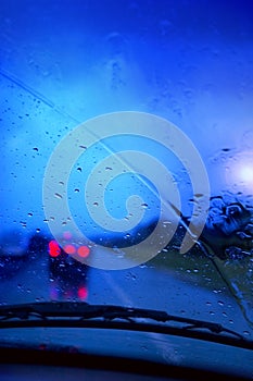 Driving in rain