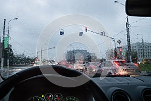 Driving in the rain