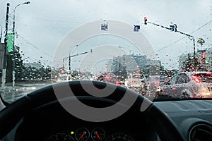 Driving in the rain