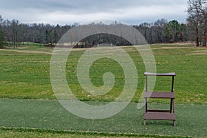 Driving range at a golf course