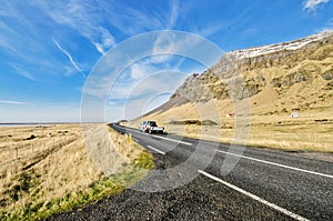 Driving Ring road Iceland