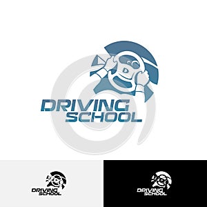 Driving school logo template