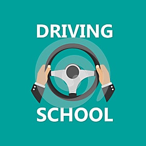 Driving school logo template