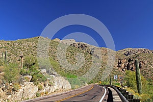 Driving up Mount Lemmon in Tucson Arizona
