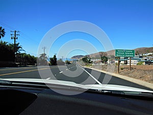 Driving Up the Pacific Coast Highway in Malibu