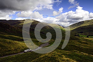 Driving up the valley