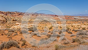Driving and walking through the Valley of Fire State Park