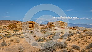Driving and walking through the Valley of Fire State Park