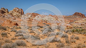 Driving and walking through the Valley of Fire State Park