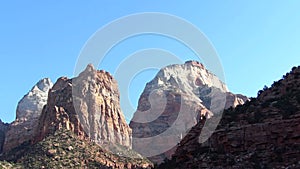 Driving Through Zion National Park Utah