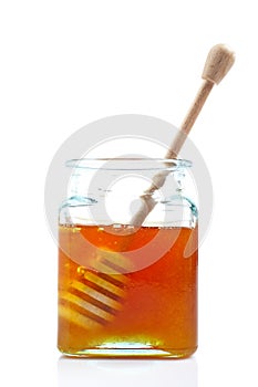 Drizzler inside of honey jar photo