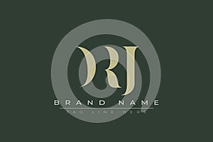 DRJ abstract letter logo design