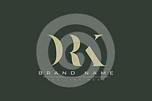 DRK abstract letter logo design