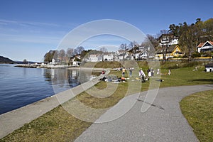 Drobak Akershus, Norway - Sunbathing area