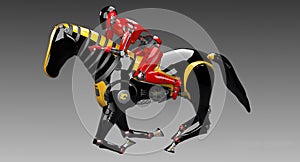 Droid Riding Robot Horse