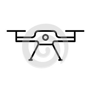 Dron outline vector icon