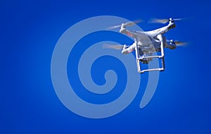 Dron in the blue sky photo