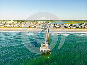 Drone aerial photo Johnnie Mercers Fishing Pier