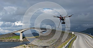 Drone at The Atlantic Ocean Road