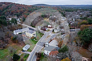 Drone capture of Brookline, New Hampshire