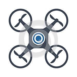 Drone Color Vector icon which can easily modify or edit