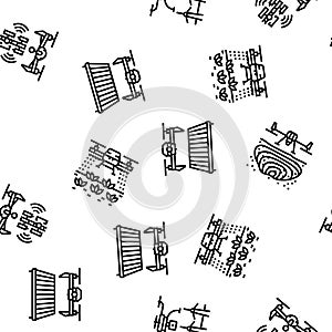 drone commercial use seamless pattern vector