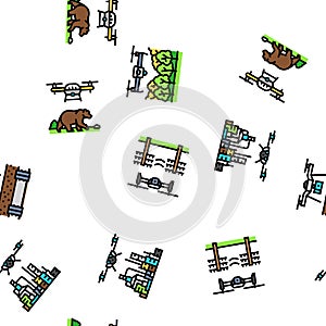 drone commercial use seamless pattern vector