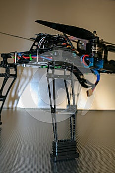 Drone design prototype and build showing different electronic modules