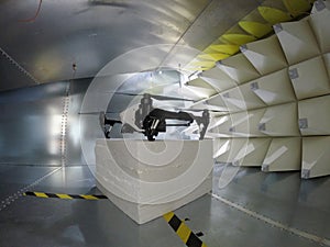 Drone Electromagnetic Compatibility EMC test in GTEM cell