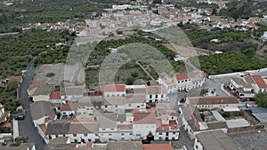 Drone footage of the village of Mondujar, Granada, Spain