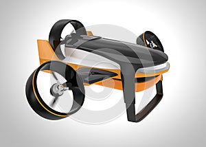 Drone with hybrid mode which can lift up vertically and flying like normal airplane.