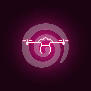 drone icon. Elements of Drones in neon style icons. Simple icon for websites, web design, mobile app, info graphics