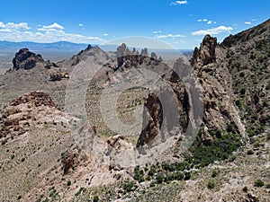 Drone image of The Black Mountains, Arizona, Mount Nutt Wilderness photo