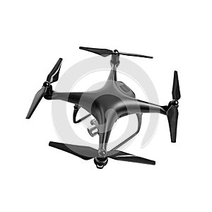 Drone isolated on white background.