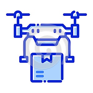 Drone logistics, copter, logistics, shipping fully editable vector icon