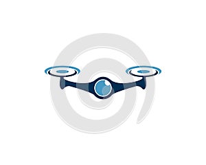 Drone logo vector icon