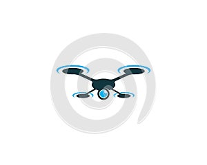 Drone logo vector icon