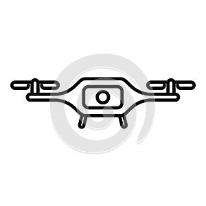 Drone operator icon outline vector. Aero filming