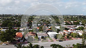 Drone over Miami Beach, Florida