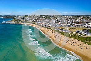Drone Photo of Dixon Park Beach,  Newcastle NSW Australia photo