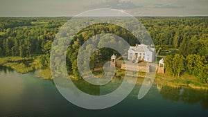 Drone photography of Uzutrakis manor