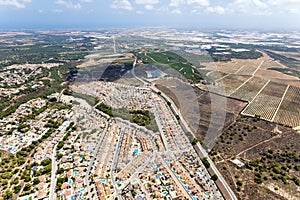 Pinar de Campoverde residential district view from above photo