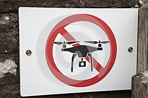 Drone Prohibition Sign