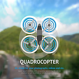 Drone Quadrocopter Background