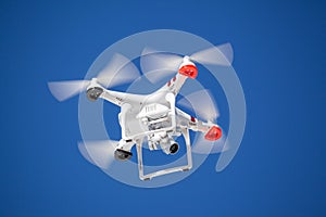 Drone Quadrocopter with camera on sky