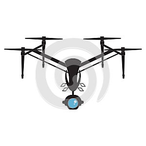 drone quadrocopter Vector camera icon symbol design