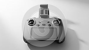 Drone remote controller with smartphone mount