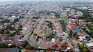 Drone Shot. Aerial footage view of residentials. With a drone. Natural the texture background